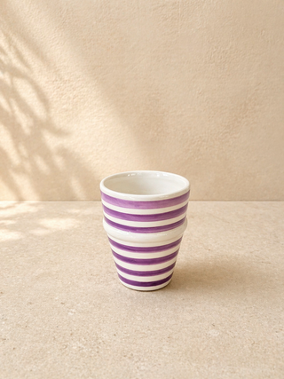 Verre Artisanal Rayé